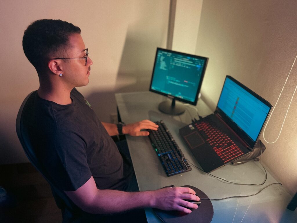 O Pedro como um estudante